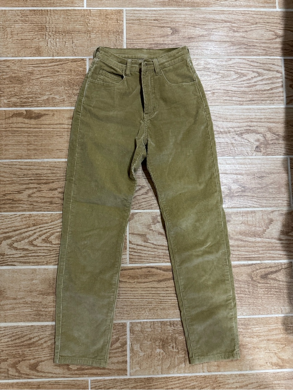 john galt brandy melville khaki beige corduroy pants